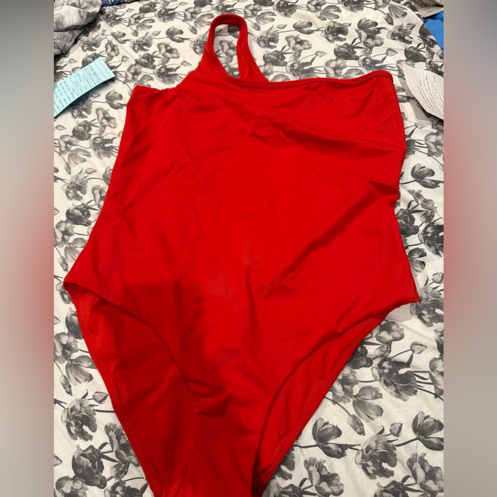 Fabletics Red Women Swim One Piece